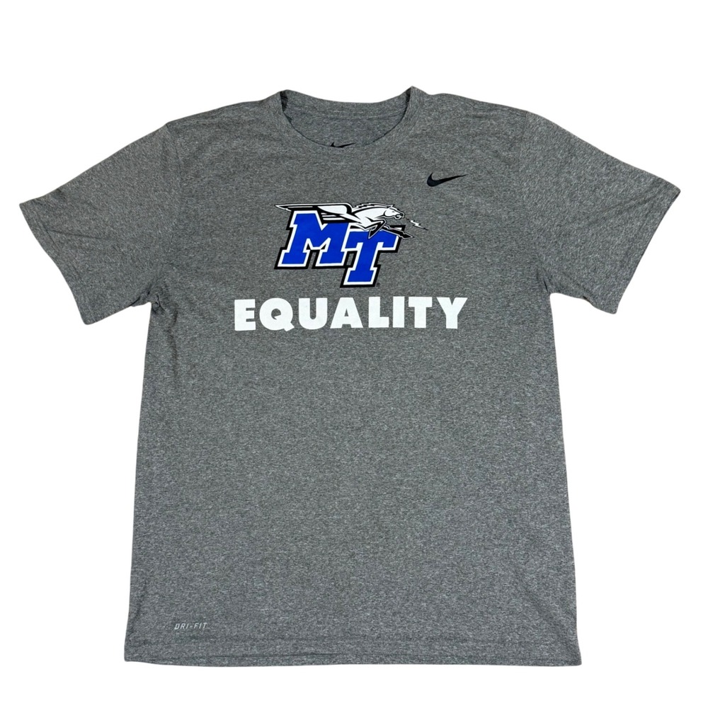 Nike Middle Tennessee State Football Player Issued Dri‎ Fit Shirt Mens L MT